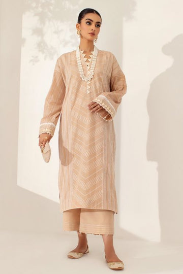 Alkaram ED 08C 22 2 Sand Meraki Embroidered Lawn 2022 Online Shopping
